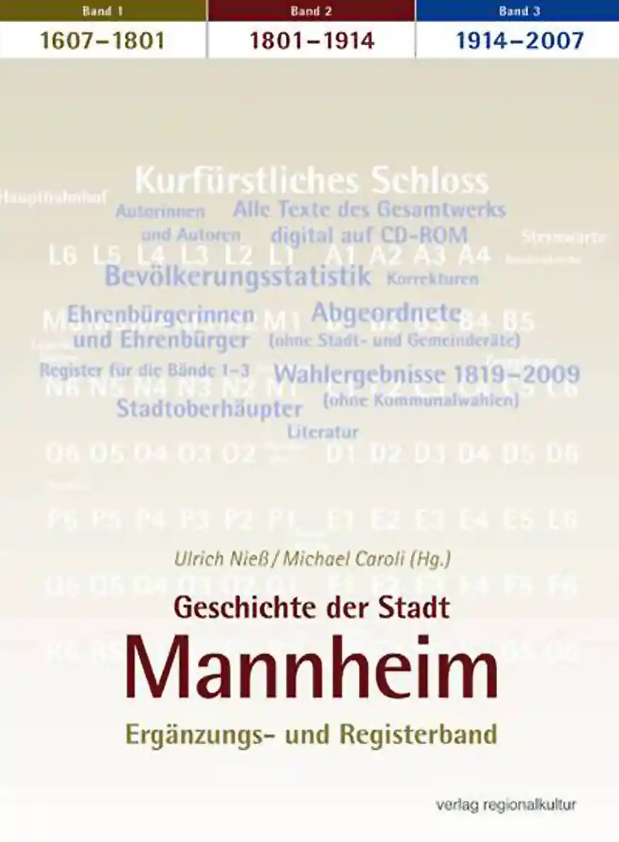 Buchcover »Geschichte der Stadt Mannheim« - Registerband