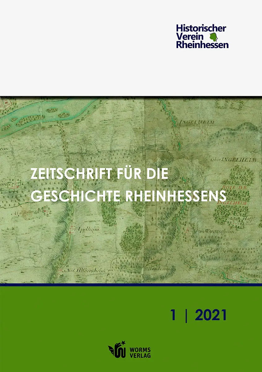 Buchcover »Zeitschrift für die Geschichte Rheinhessens« Band 1
