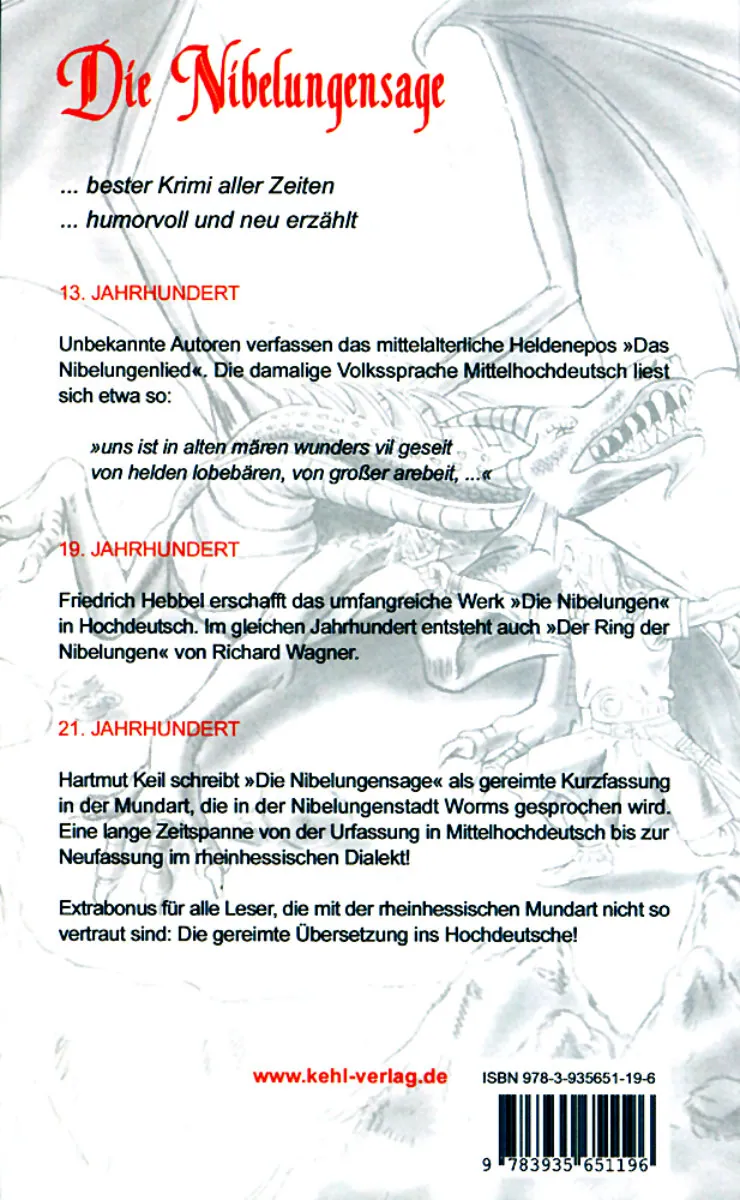 Buchcover von Die Nibelungensage (Rückseite)
