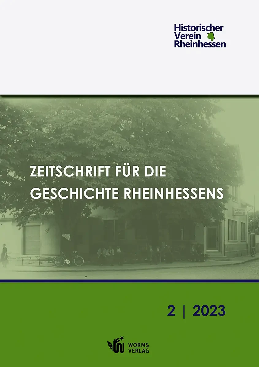 Buchcover »Zeitschrift für die Geschichte Rheinhessens« Band 2